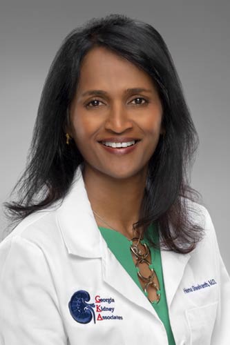 Hema Sheelvanth, MD, FACP, nephrologist with Georgia Kidney Associates | Nephrologists | Nephrology Specialists